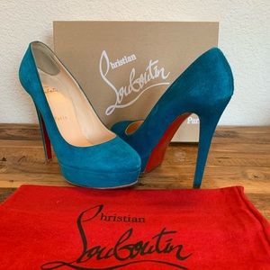 🌊 Christian Louboutin Bianca 140 38.5 Tanzanite